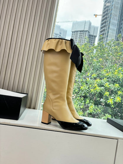 Chanel Sheepskin Knight Boots – Autumn/Winter Collection