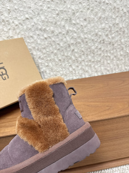 UGG Closed-Toe Fur-Lined Slippers – Autumn/Winter Collection