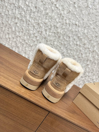 UGG Closed-Toe Fur-Lined Slippers – Autumn/Winter Collection