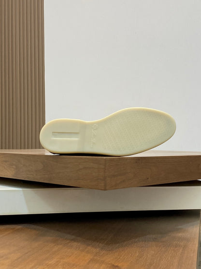 Loro Piana Suede Leather Slip-On Loafers