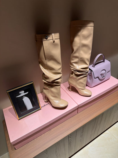 Loewe Classic Pleated Trouser Knee-High Boots