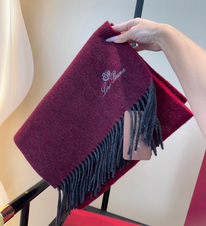 Loro Piana Plaid Wool Scarf