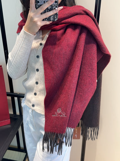 Loro Piana Plaid Wool Scarf