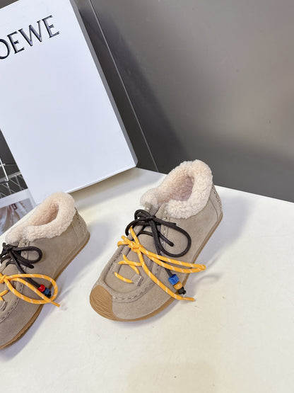Loewe Autumn/Winter Fur-Lined German Training Sneakers