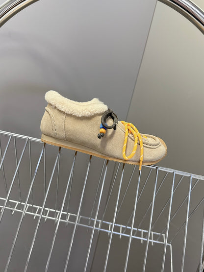 Loewe Autumn/Winter Fur-Lined German Training Sneakers