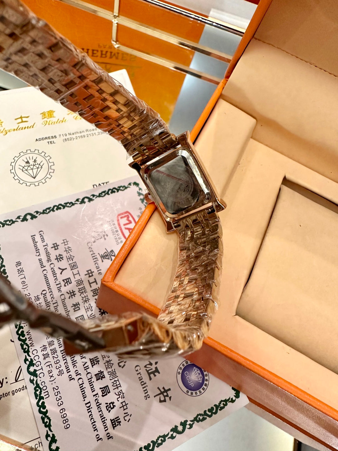 Hermès Small Square Luxury Watch