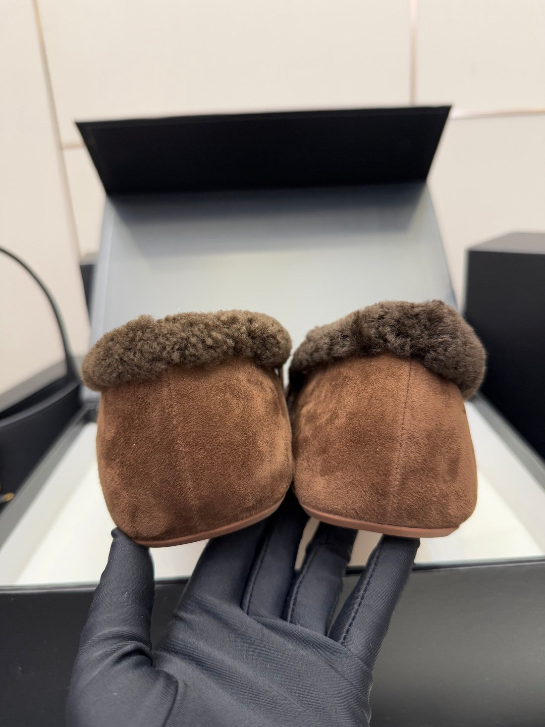 Alaïa Wool-Lined Mary Jane Ballerina Flats – 25SS/FW Collection