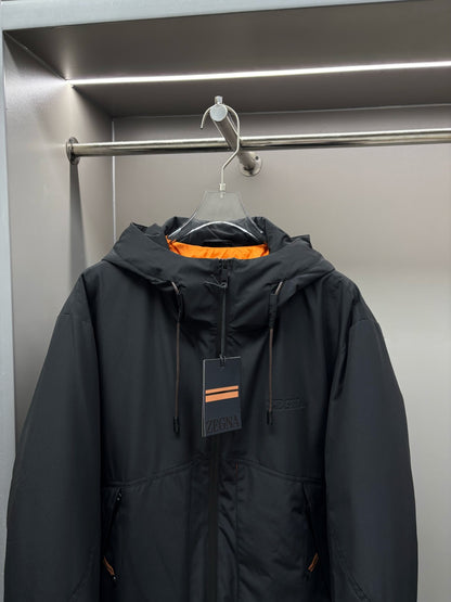 Zegna Letter Embossed Down Jacket