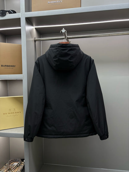 Zegna Letter Embroidered Down Jacket