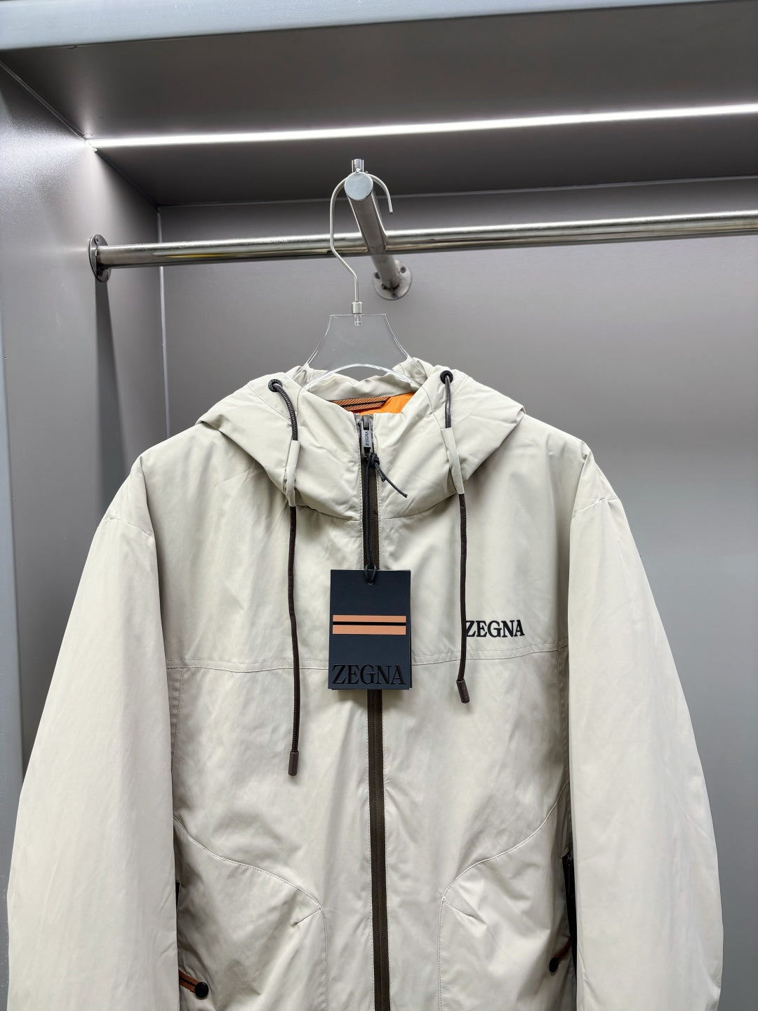 Zegna Letter Print Down Jacket