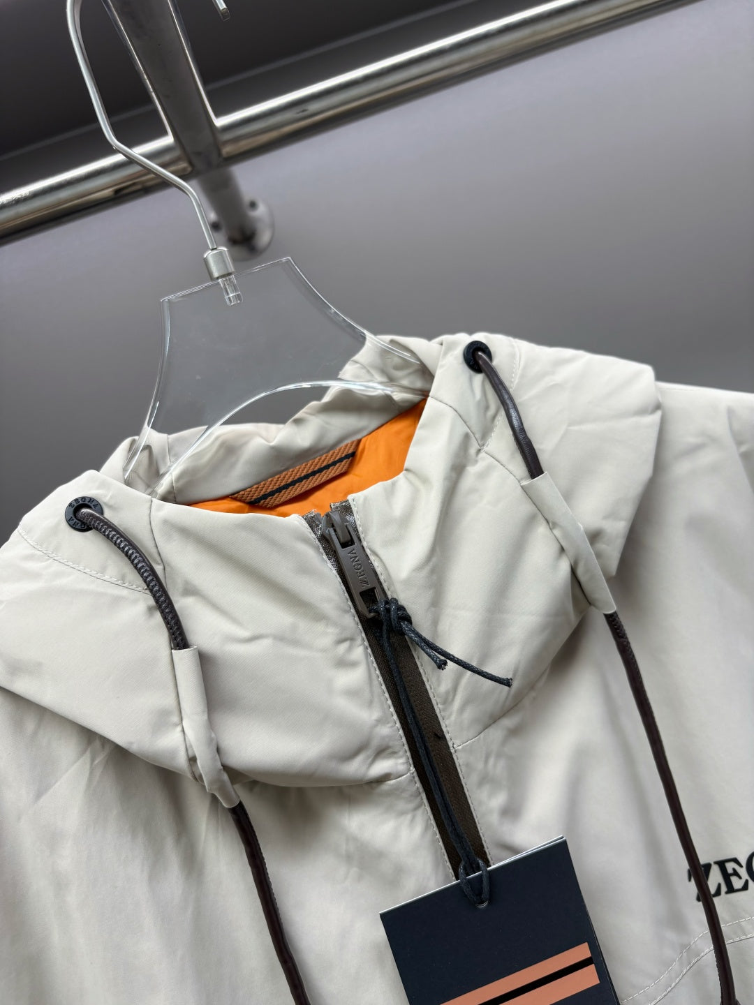 Zegna Letter Print Down Jacket