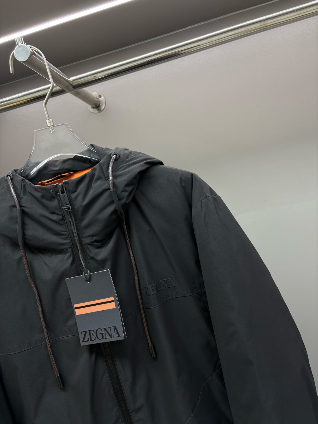 Zegna Letter Print Down Jacket