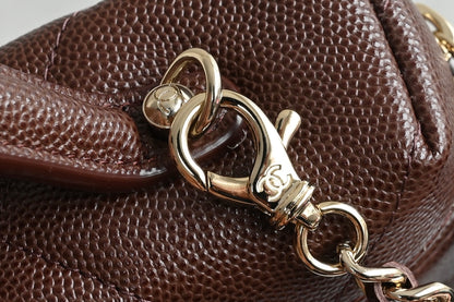Chanel 25K Large Quilted Lunchbox Shoulder Bag