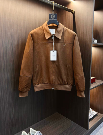 Dior Classic Men's Suede Bomber Jacket