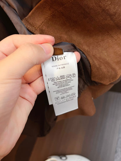 Dior Classic Men's Suede Bomber Jacket