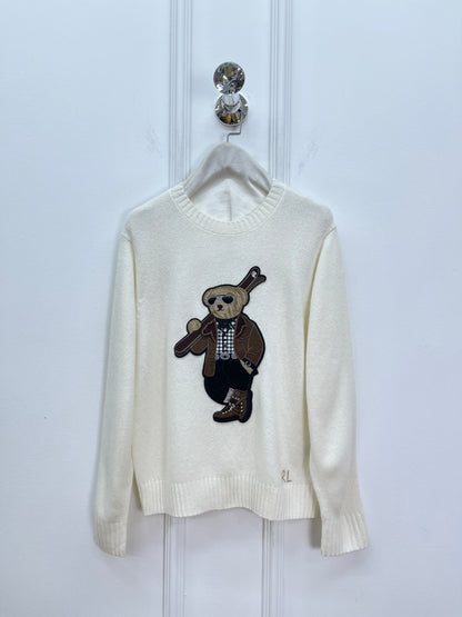 Ralph Lauren Polo Bear Cashmere Wool Knit Sweater