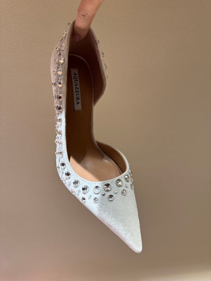 Aquazzura Butterfly Velvet Heeled Sandals – 2025 Spring/Summer Collection