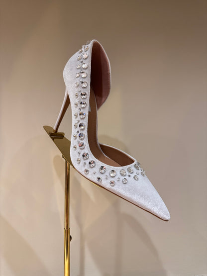 Aquazzura Butterfly Velvet Heeled Sandals – 2025 Spring/Summer Collection