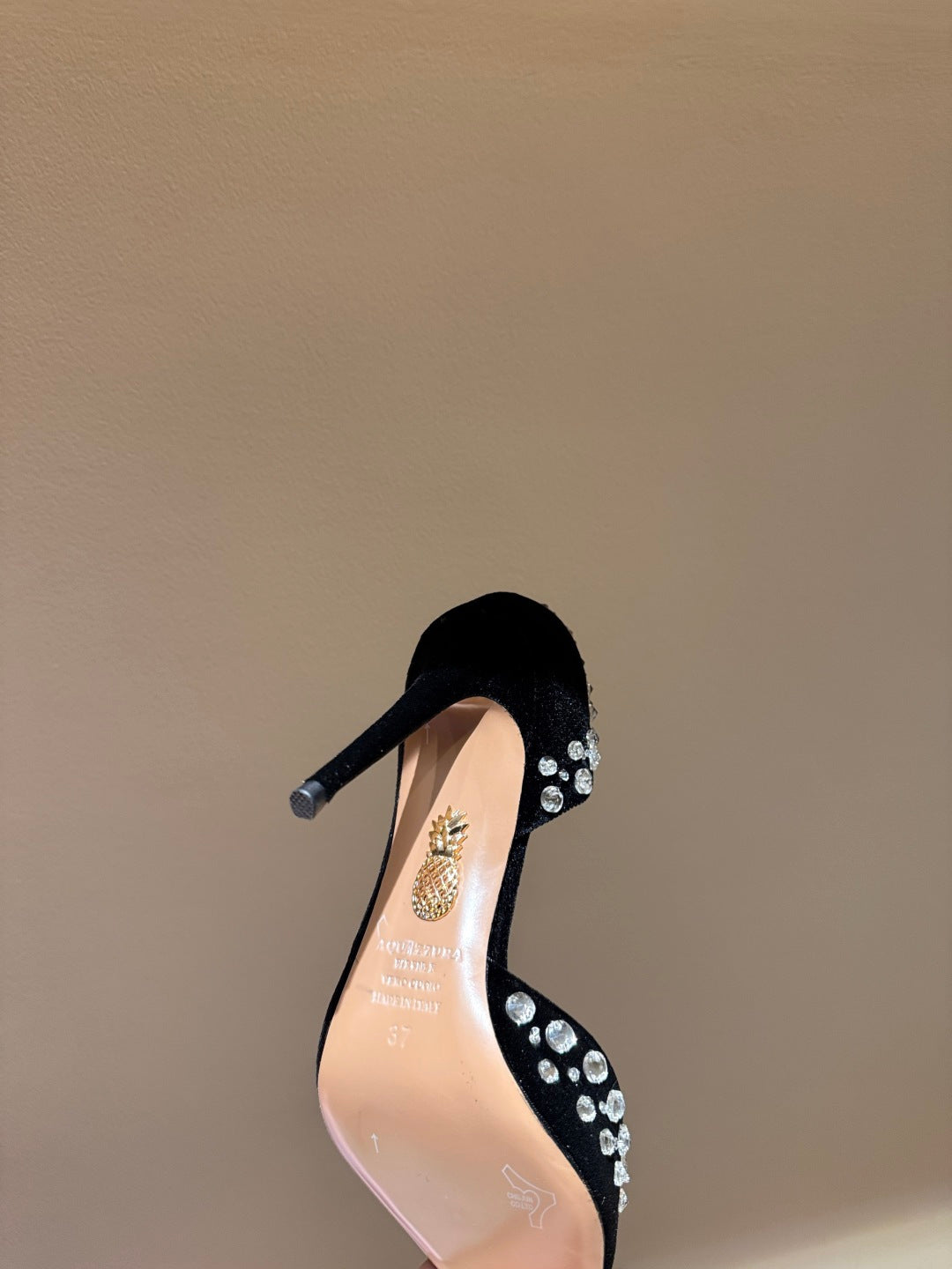 Aquazzura Butterfly Velvet Heeled Sandals – 2025 Spring/Summer Collection