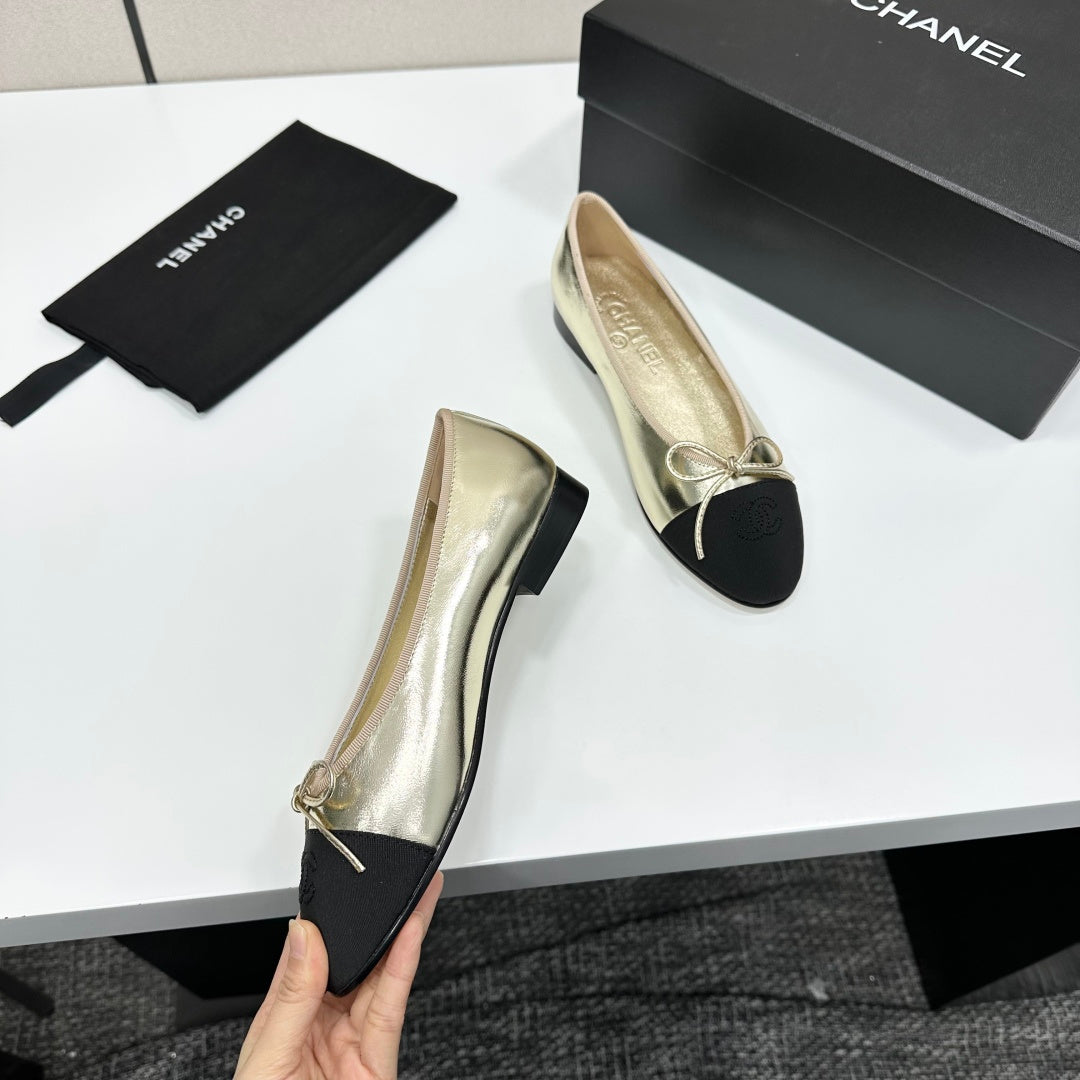 Chanel Classic Two-Tone Slingback Shoes
