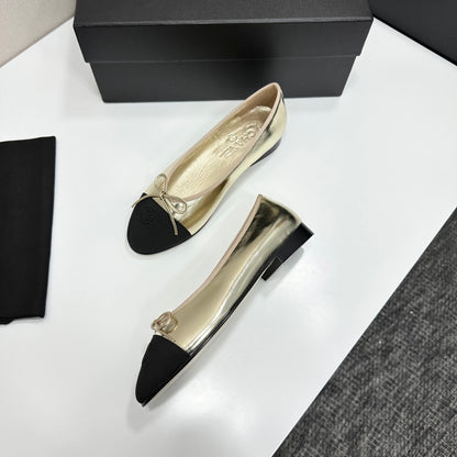 Chanel Classic Two-Tone Slingback Shoes