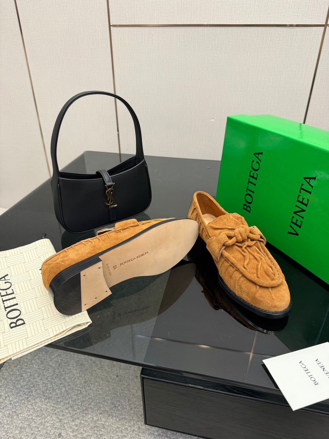 Bottega Veneta Astaire Suede Loafers