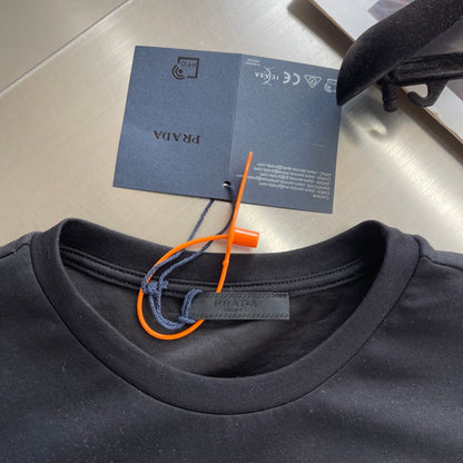 Prada Triangle Logo Short-Sleeve T-Shirt