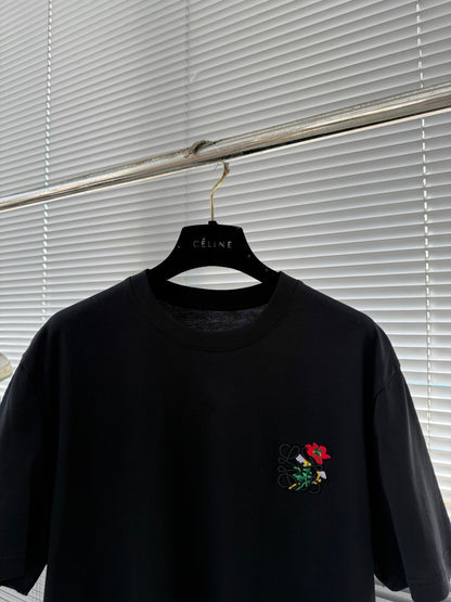 Loewe Embroidered Cotton T-Shirt