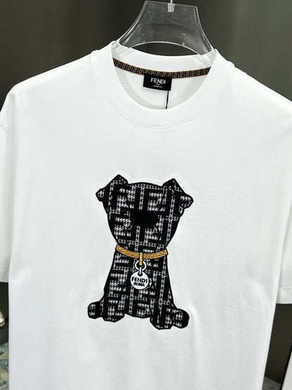 Fendi Logo and Graphic Cotton T-Shirt – 2026SS