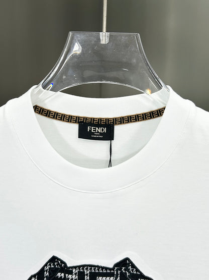 Fendi Logo and Graphic Cotton T-Shirt – 2026SS