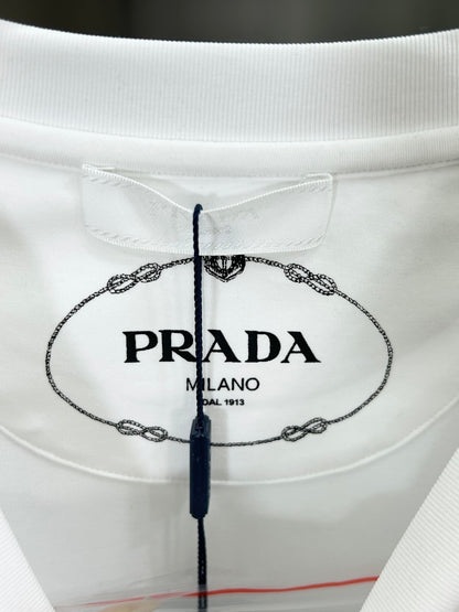 Prada 3D Logo High-Count Cotton T-Shirt – 2026SS