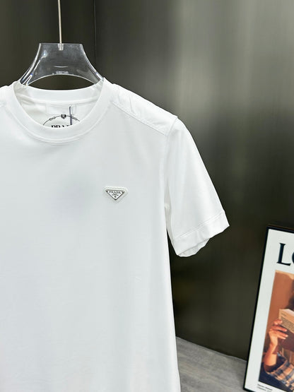 Prada 3D Logo High-Count Cotton T-Shirt – 2026SS