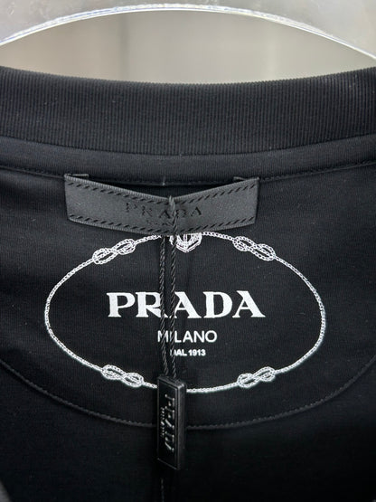 Prada 3D Logo High-Count Cotton T-Shirt – 2026SS