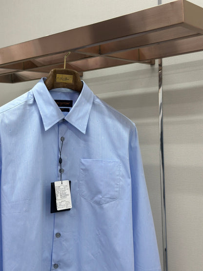 Louis Vuitton Pinstripe Jacquard Cotton Shirt – 25SS