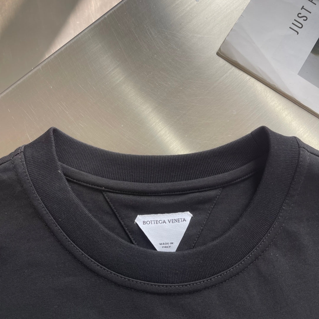 Bottega Veneta Woven Leather Pocket T-Shirt