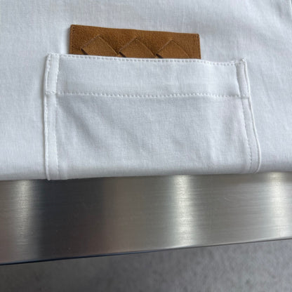 Bottega Veneta Woven Leather Pocket T-Shirt