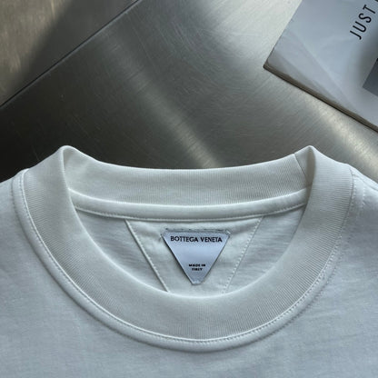 Bottega Veneta Woven Leather Pocket T-Shirt