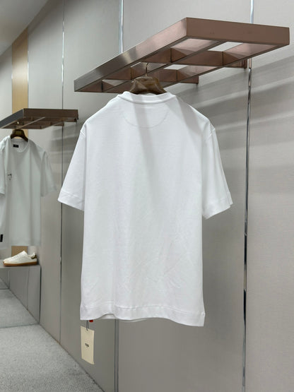 Fendi Roma Logo Zip Pocket T-Shirt