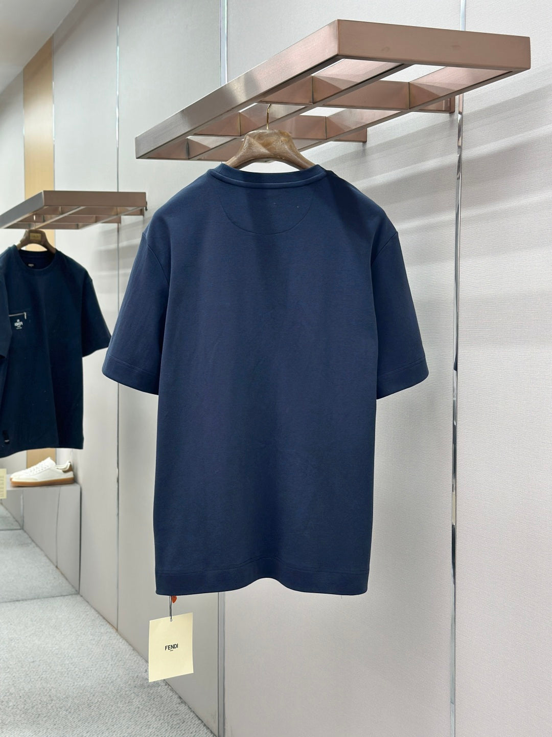 Fendi Roma Logo Zip Pocket T-Shirt