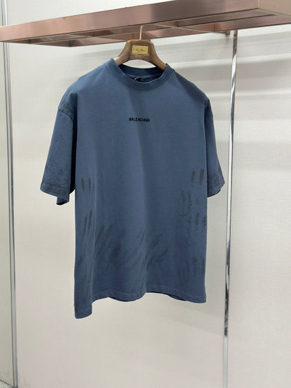 Balenciaga Graphic Faded Embroidered T-Shirt – 26SS