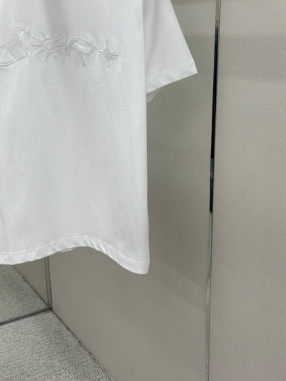 Dior Pattern Embroidered Crewneck T-Shirt