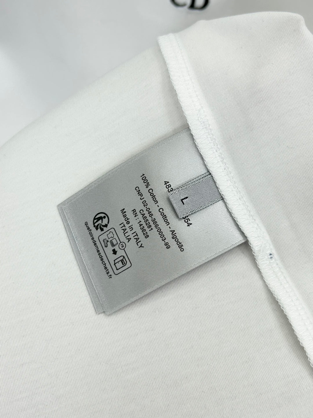 Dior 3D Logo High-Count Cotton T-Shirt – 2026SS