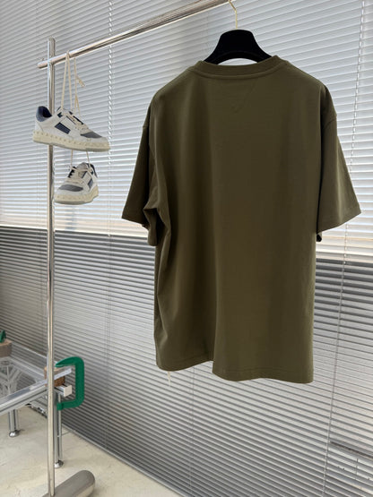 Bottega Veneta Woven Leather Pocket T-Shirt
