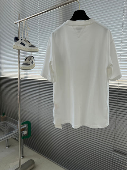 Bottega Veneta Woven Leather Pocket T-Shirt