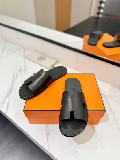 Hermès Classic Leather Slippers