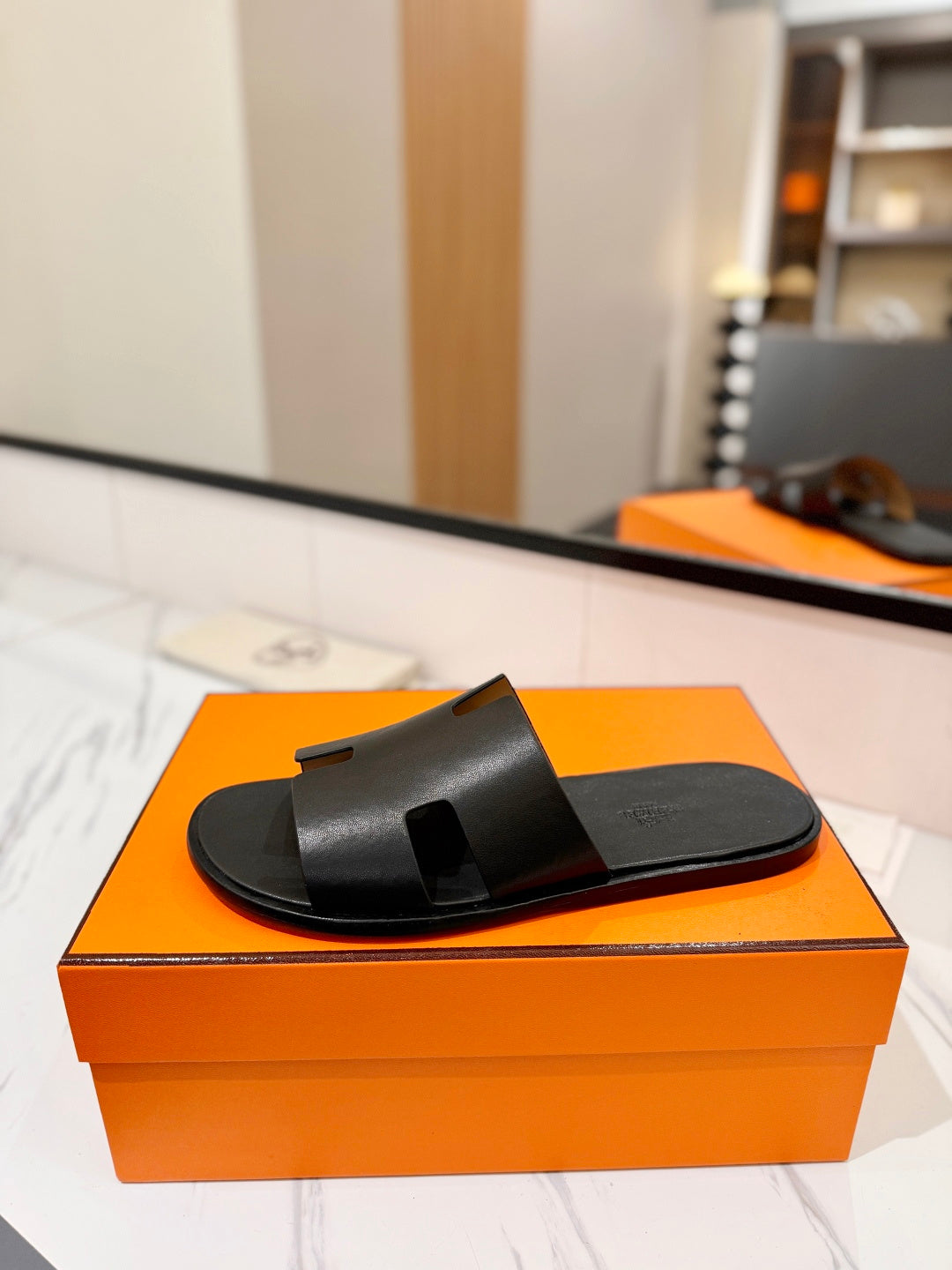 Hermès Classic Leather Slippers
