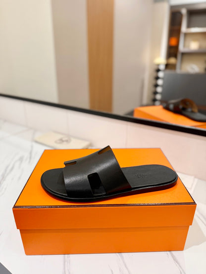 Hermès Classic Leather Slippers