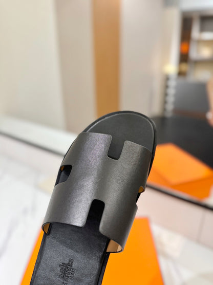 Hermès Classic Leather Slippers