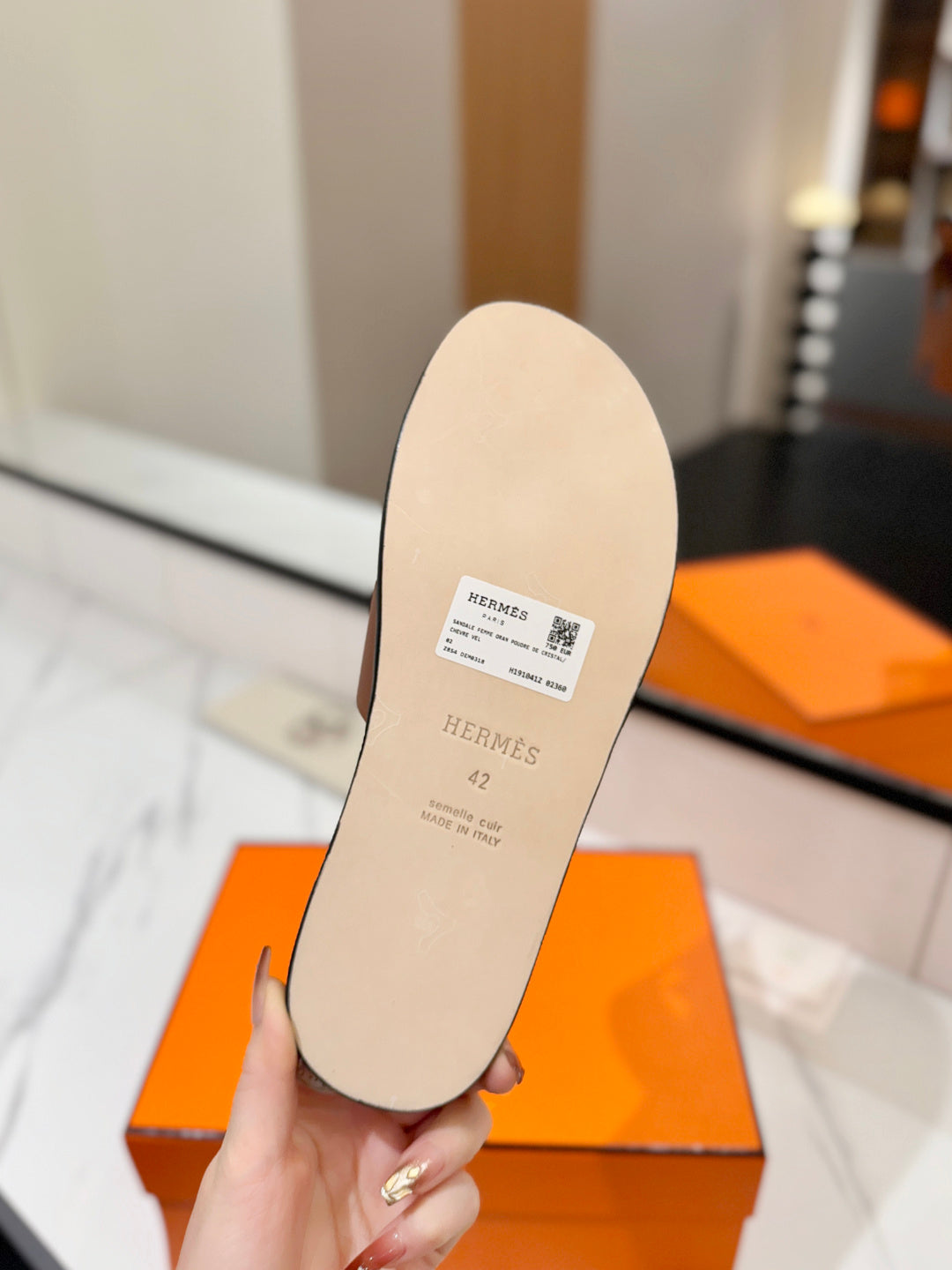Hermès Classic Leather Slippers