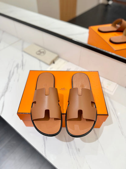 Hermès Classic Leather Slippers